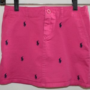 Polo by Ralph Lauren Girl's Pink Logo Skirt